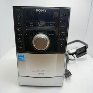 Sony CMT-EH10 Micro Hi-Fi Component System CD Cassette Radio Silver Tested